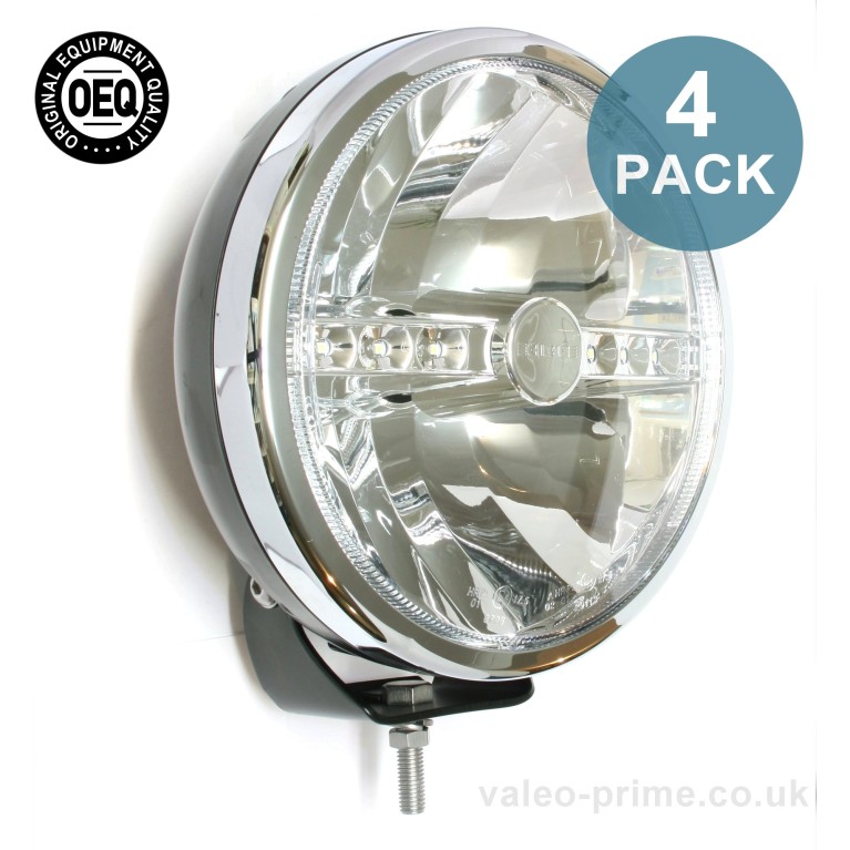 CIBIÉ Super Oscar 9" LED 045317 lamp - black & chrome - 4 Pack