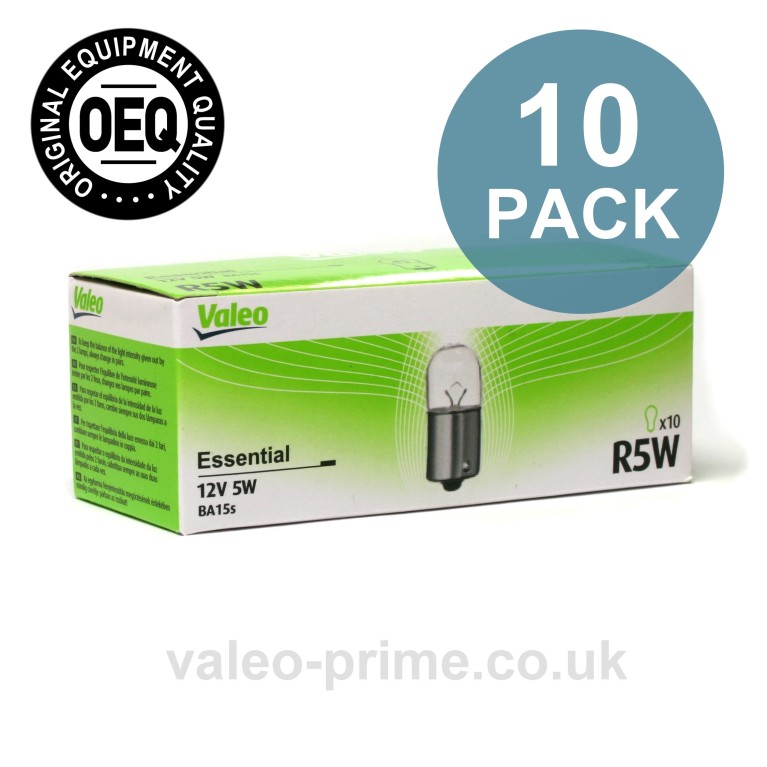 Valeo R5W Bulbs Essential P/N 32219 - 10 Pack