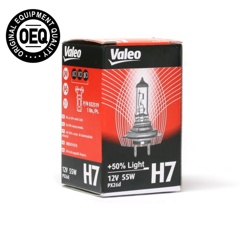 Valeo H7 Bulb +50% light P/N 32519