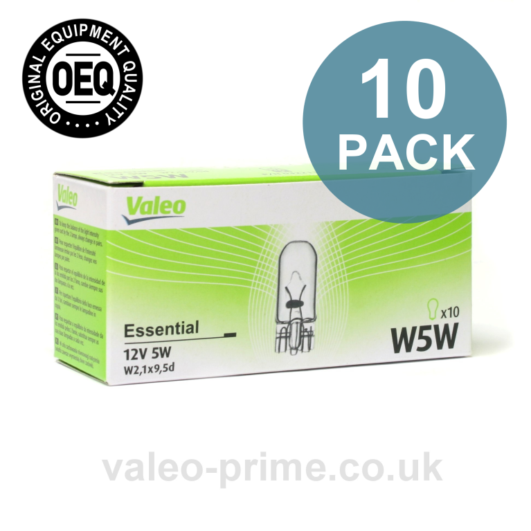 Valeo W5W Bulb Essential 32211 - 10 Pack